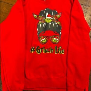 Red Grinch Life Men's Sweater
